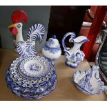 Collection of Portuguese blue and white china