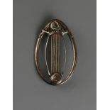 Art Nouveau silver brooch - Makers mark O.M.G.