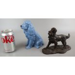 SylvaC dog together with bronzed dog