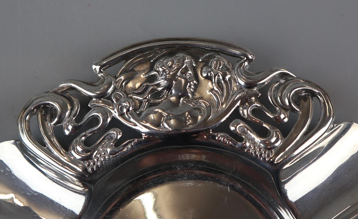 Art Nouveau hallmarked silver ashtray - Approx 36g - Image 3 of 4