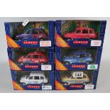 6 custom wrapped Corgi diecast model cars