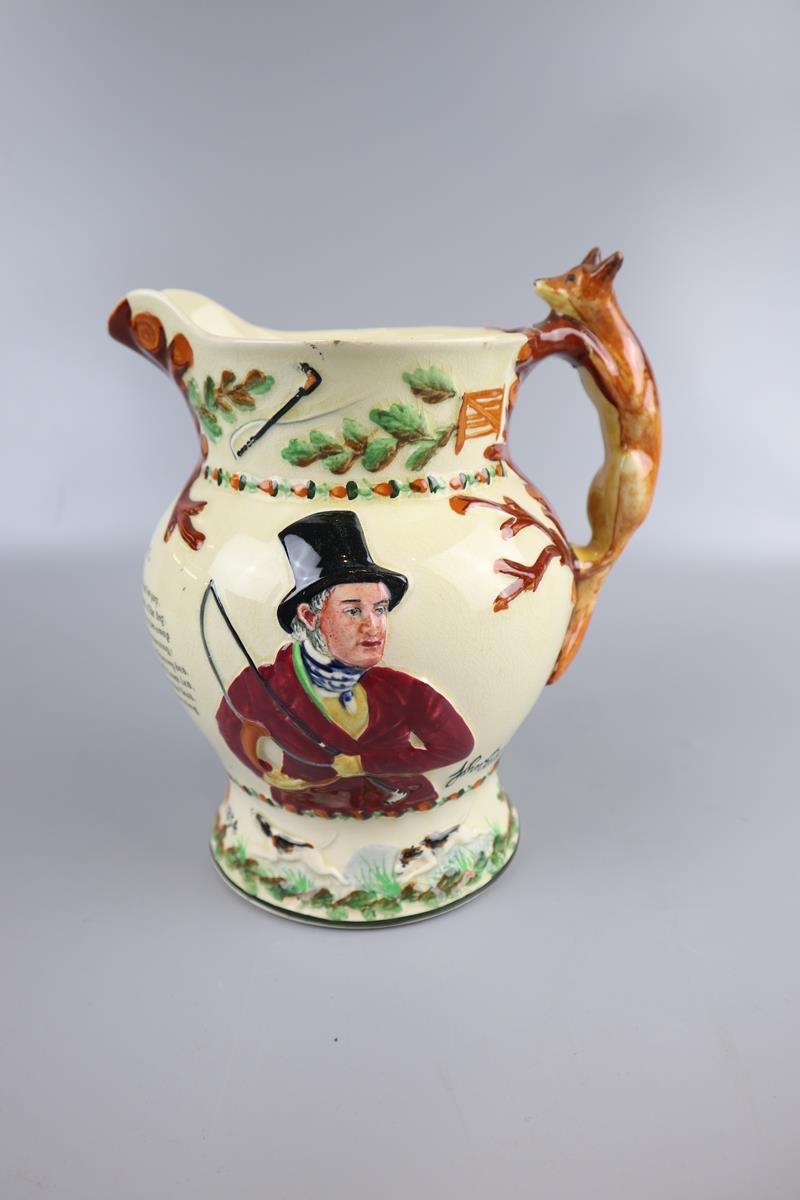 2 Crown Devon musical jugs and two character tankards - Image 5 of 16