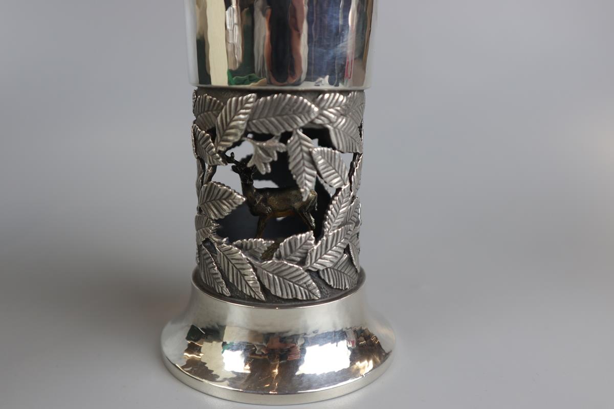 Cased solid silver goblet L/E - Epping Forest - Approx gross weight 385g - Image 3 of 7