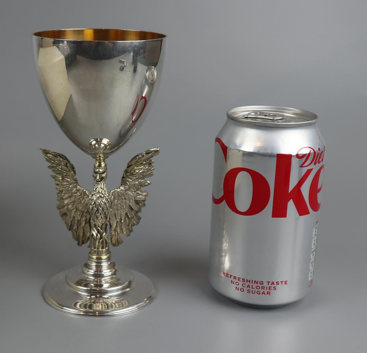 L/E cased solid silver goblet Anniversary St Pauls Cathedral - Approx gross weight 306g - Image 2 of 7