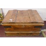 Antique chest - Approx. W: 69cm D: 54cm H: 35cm