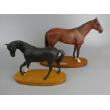 2 Royal Doulton race horses