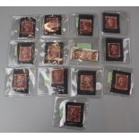 Collection of Penny Red stamps