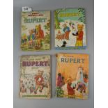 3 1950's Rupert annuals and 1 1970's