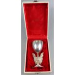 L/E cased solid silver goblet Anniversary St Pauls Cathedral - Approx gross weight 306g