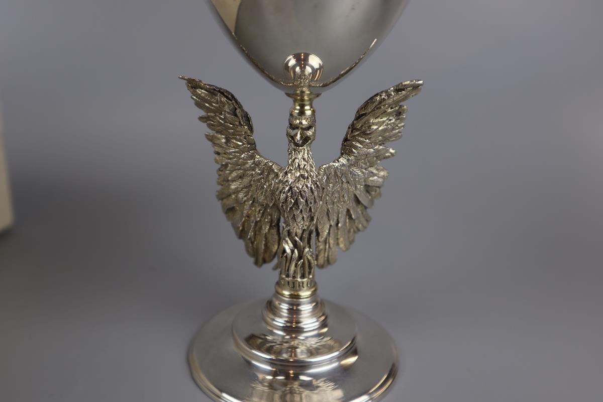 L/E cased solid silver goblet Anniversary St Pauls Cathedral - Approx gross weight 306g - Image 3 of 7