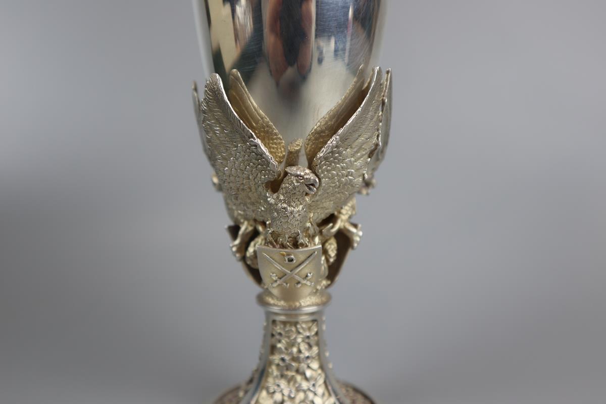 Solid silver L/E wedding goblet celebrating Prince of Wales and Lady Diana 29th July 1981 - Approx - Image 2 of 5