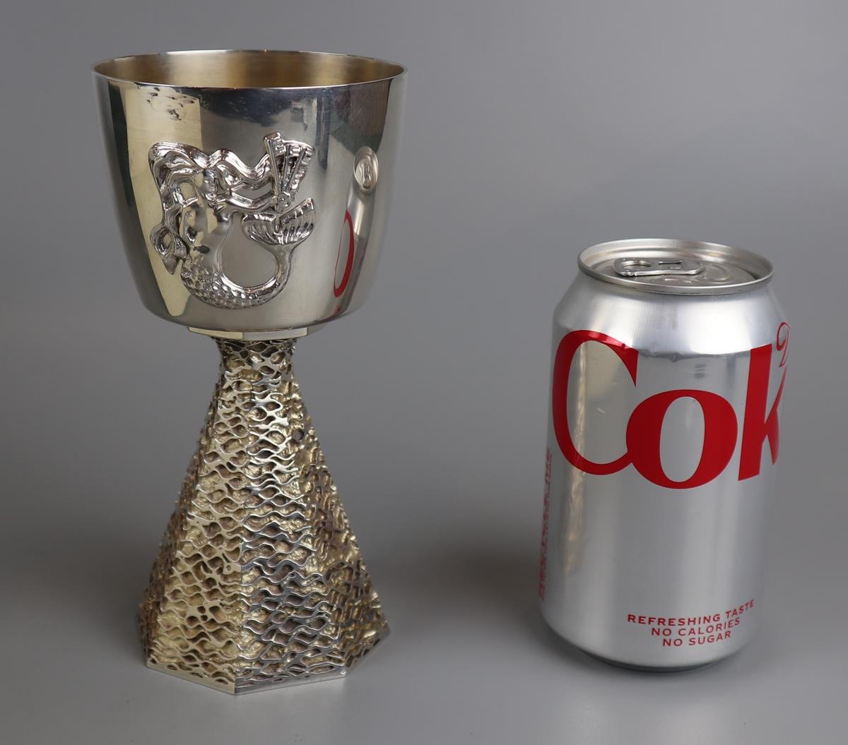 Cased solid silver goblet L/E - The Dean & Chapter of Ely- Approx gross weight 522g - Image 2 of 6
