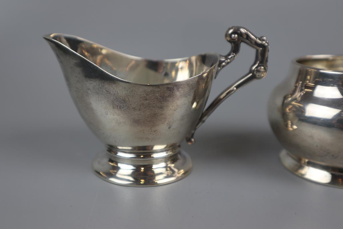 Hallmarked silver sauce boat & hallmarked silver bowl - Approx 157g - Image 3 of 4