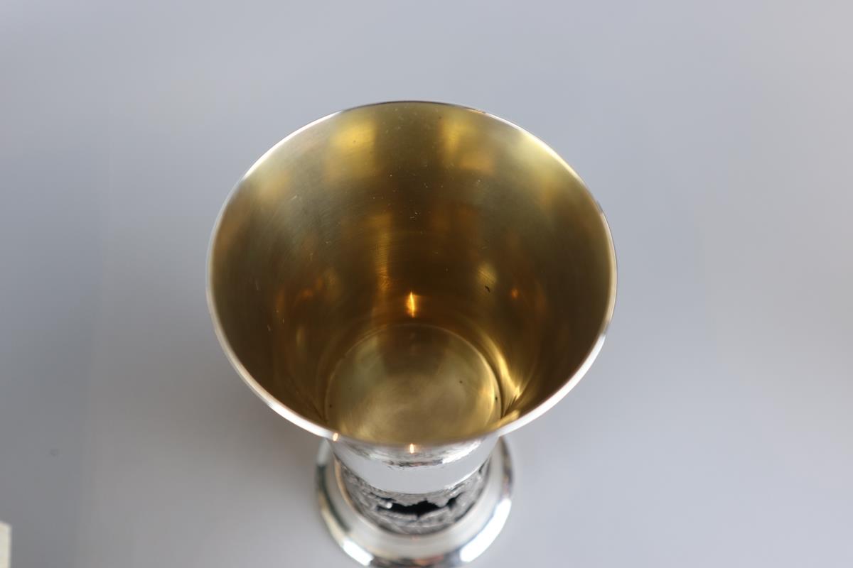 Cased solid silver goblet L/E - Epping Forest - Approx gross weight 385g - Image 5 of 7