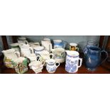 Collection of ceramic jugs