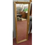 Large gilt framed bevelled glass mirror