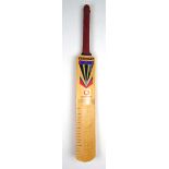 A 1998-99 Ashes Series signed cricket bat signed by all members of the English team, l.