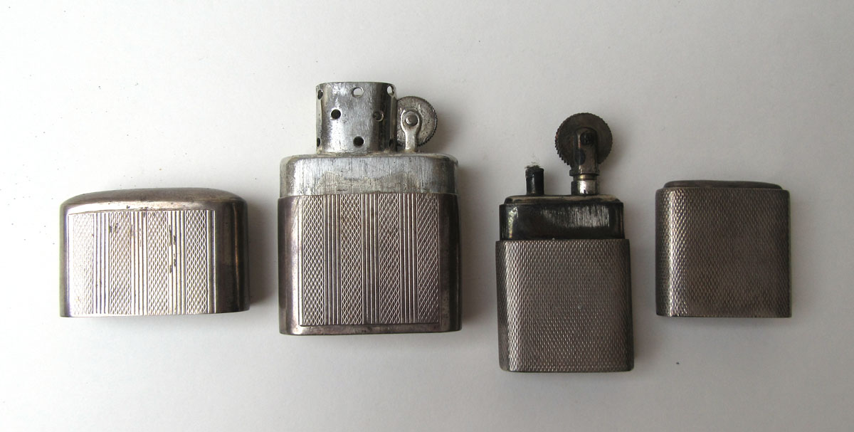 A silver 'The Howitt Lighter' together with one other silver hallmarked lighter, l. - Image 2 of 2