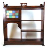 An arts and Crafts oak bookcase,