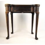 A mid 18th century mahogany tea table,