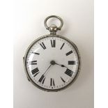 A Victorian silver fusee pocket watch, the movement signed Steinhart London.