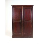 A 19th century mahogany cupboard,