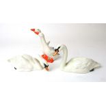 A Beswick model of a Swan with head down (No.