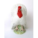 A Beswick model of a white Turkey, No.1957, h.18.5 cm CONDITION REPORT: Crazing.