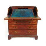 A George III mahogany bureau,