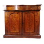 A 19th century mahogany chiffonier,