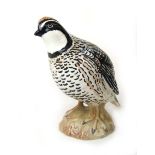 A Beswick model of a Quail, gloss, No.2191 CONDITION REPORT: Small chip to base.