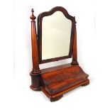 A Victorian mahogany toilet mirror,