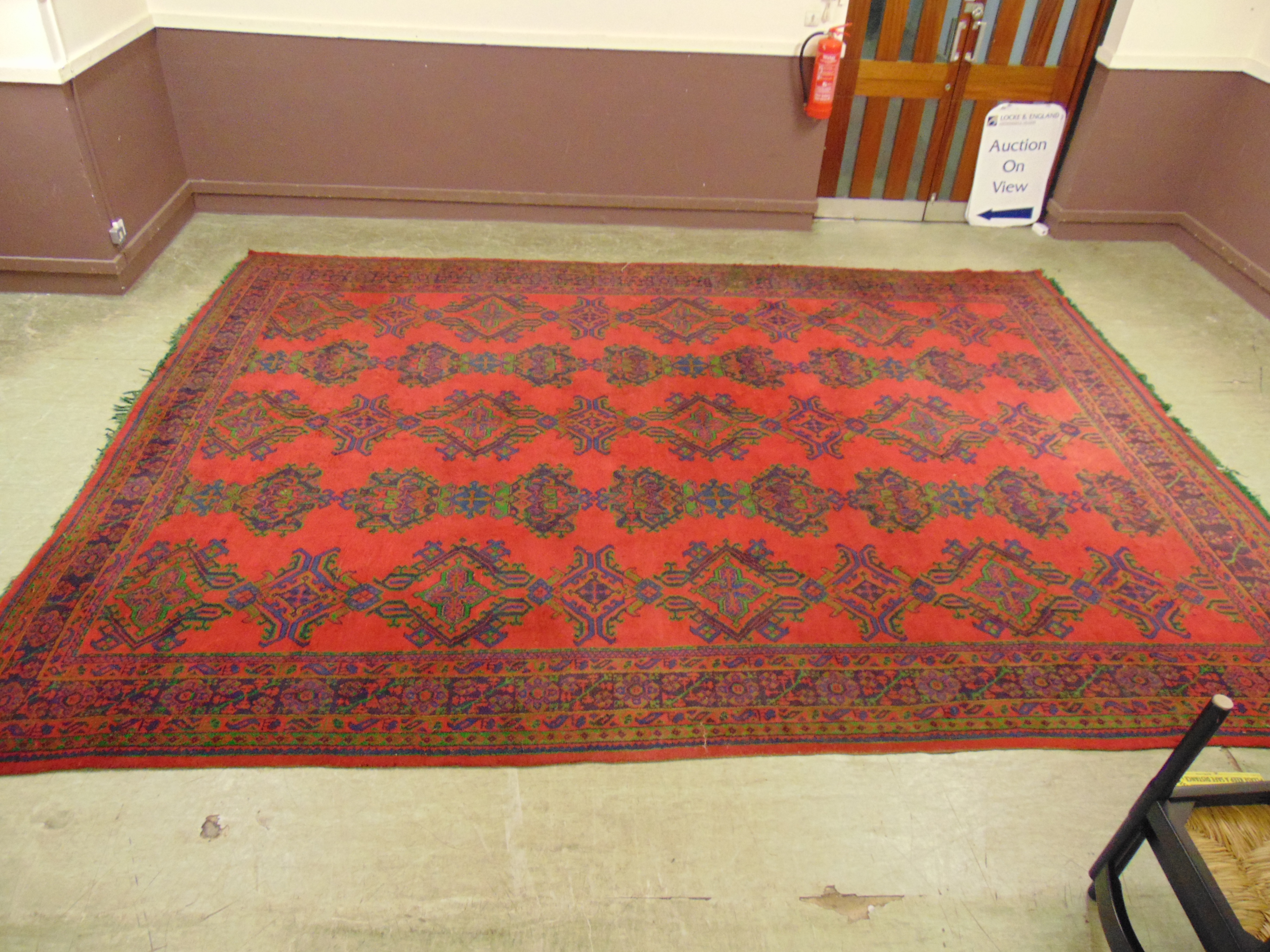 A large handwoven Turkish rug, - Image 2 of 4