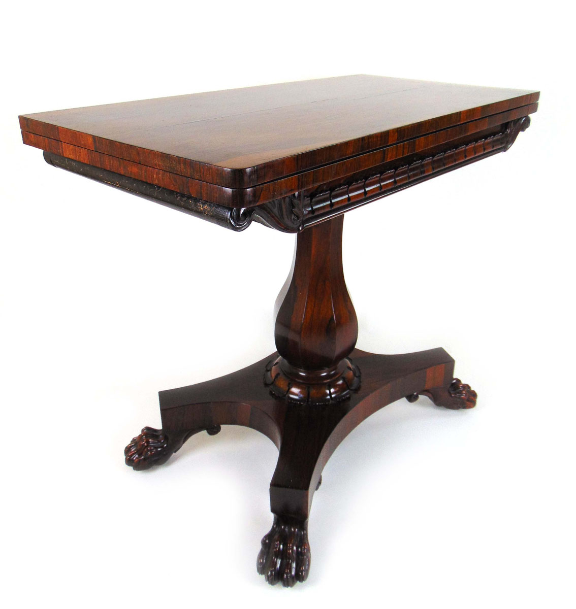 A William IV rosewood card table, - Image 3 of 5