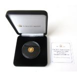 A 200th Anniversary of Queen Victoria gold proof quarter sovereign