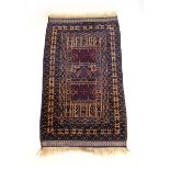 A handwoven Turkish rug,