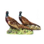 A Beswick model of a Pheasant on a floral base (No.1225, first version) together with one other (No.