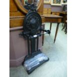 A Victorian style umbrella stand