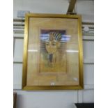 A modern framed and glazed Egyptian print
