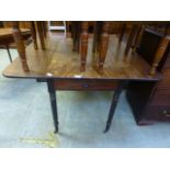 A Victorian mahogany pembroke table