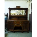 An Edwardian mahogany,