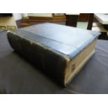 A large leather bound family bible