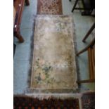 A eastern floral rug