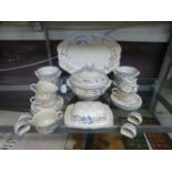 A part dinner set from Villeroy and Boch comprising of meat plates, tureens, cups,