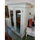 A Laura Ashley two mirrored door wardrobe