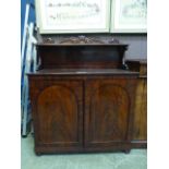 A Victorian mahogany chiffonier,