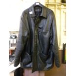 A Milan black leather jacket
