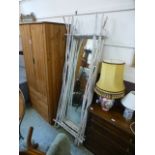 A modern painted branch decorated mirror