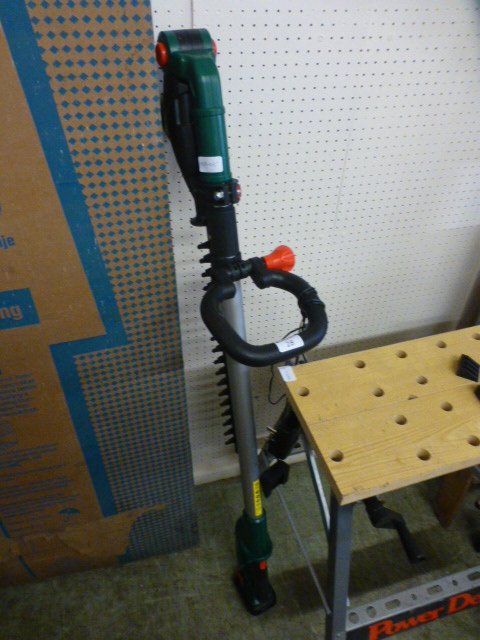 A Qualcast battery operated hedge trimmer