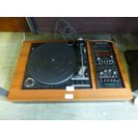 A Garrard 86SB turntable with a Dynatron amplifier